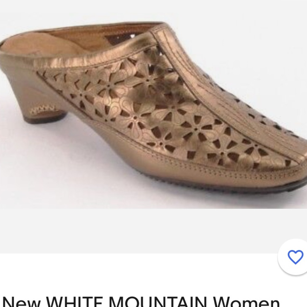 WHITE MOUNTAIN HEEL SLIDE MULE SHOE